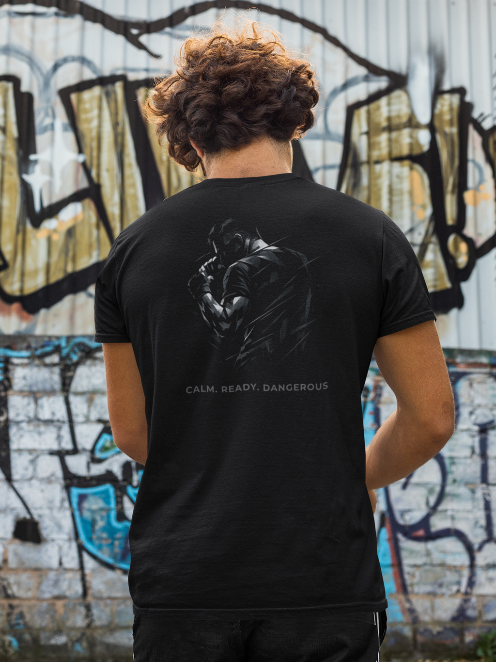Calm. Ready. Dangerous. AMK Fight Wear T-Shirt